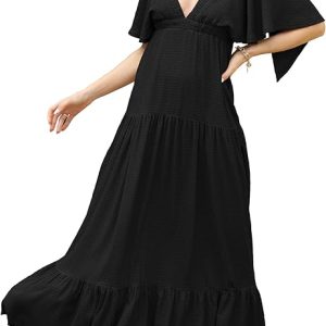 VESTIDO LARGO NEGRO